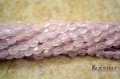 R47- Kwarc różowy owal fas. 6mm 360mm