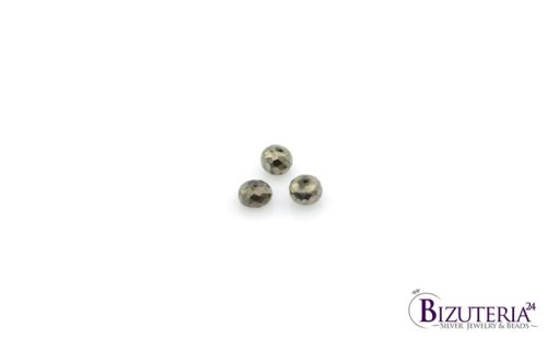 BRI44. Piryt oponka, fasetowane 7x4mm  2,8ct