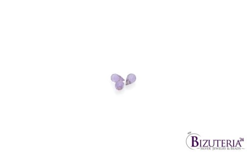 BRI7. Ametyst gruszki małe, fasetowane 6x4mm  0,8ct