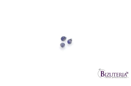 BRI12. Iolit gruszki małe, fasetowane 5x4mm  1ct