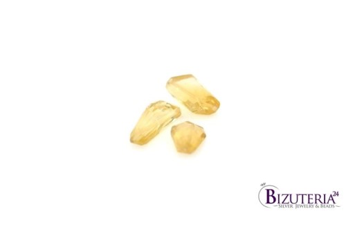 BRI31. Cytryn nieregularny, fasetowane 13x10x8mm  10ct