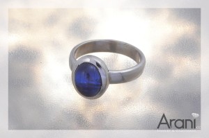 P117 pierścionek, kianit SREBRO 925