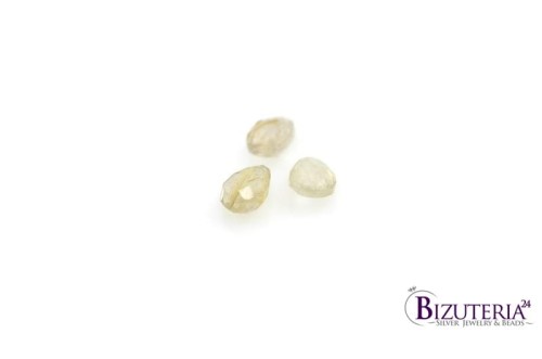 BRI37. Kwarc z rutylem gruszki duże, fasetowane 12x9x7mm  5,55ct